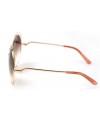 Lunettes style Chloé Carlina Champagne