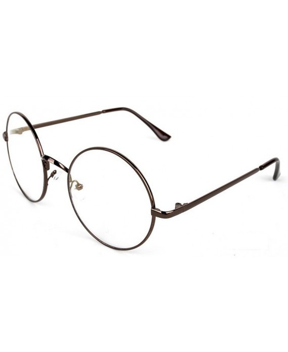Lunettes Oversize Ronde Coffee
