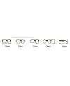 Lunettes Ovale MHD verres transparents
