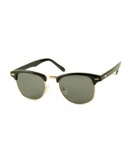 Lunette style Clubmaster noir/gold