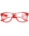 Fausses lunettes de vue Rouge