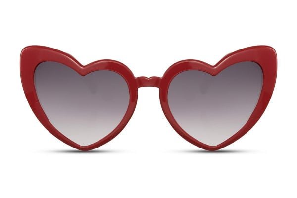Lunettes forme de coeur écarlate – Image 2