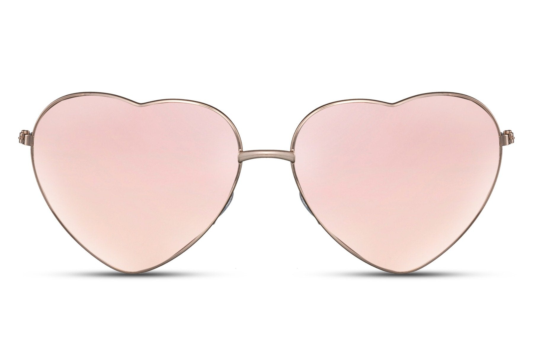 Lunettes forme de coeur effet miroir – Image 2