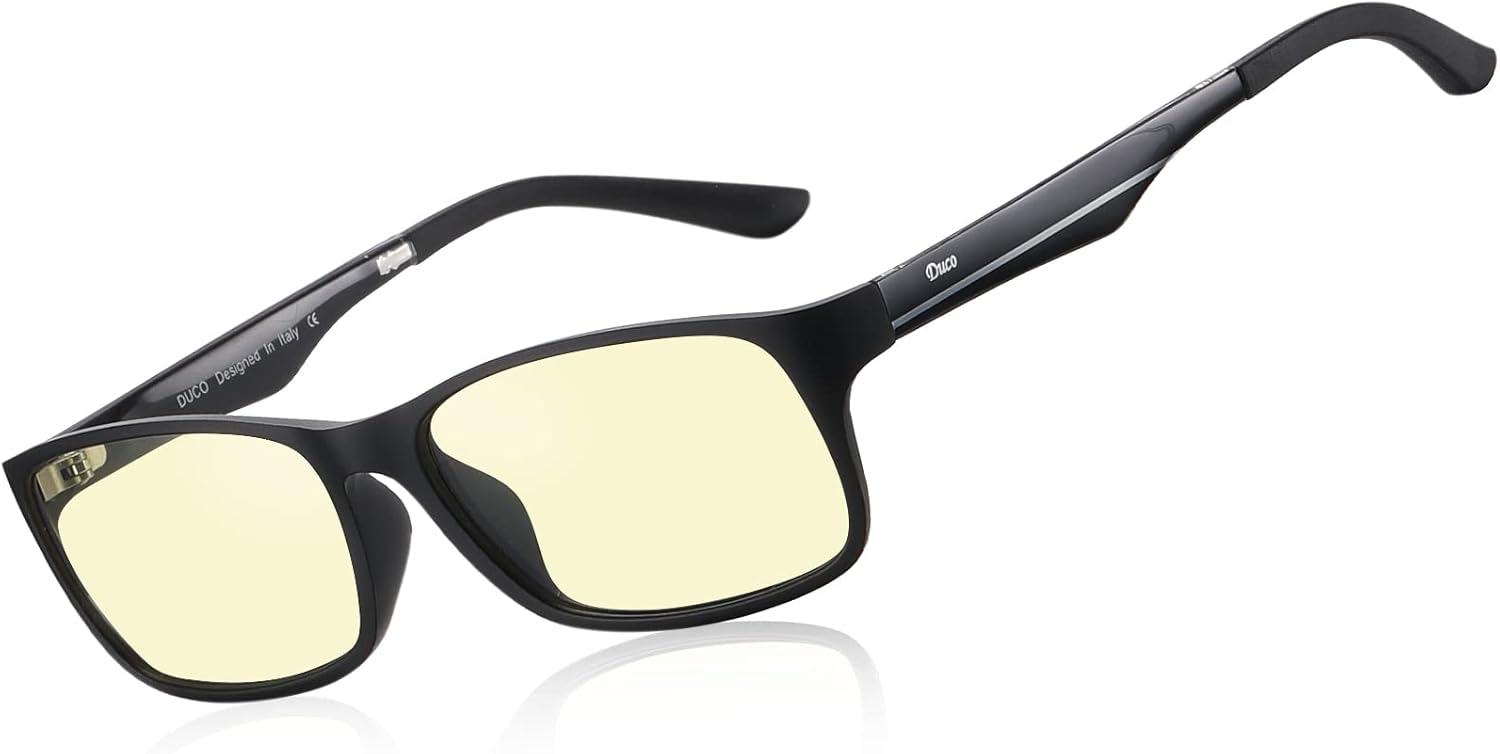 Lunettes anti lumière bleue DUCO pour gaming, antireflet et anti-scintillement