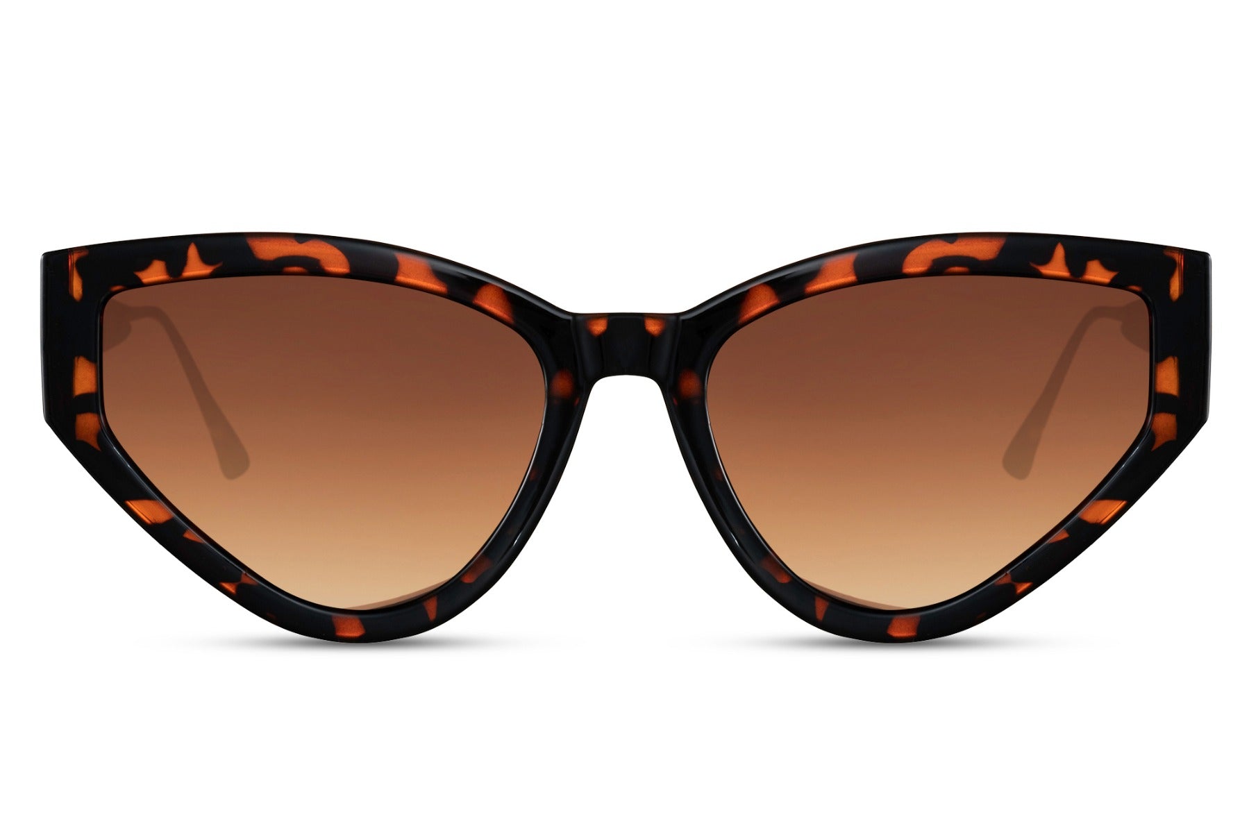 Lunettes Cat Eye solaires oversize motif léopard – Image 2