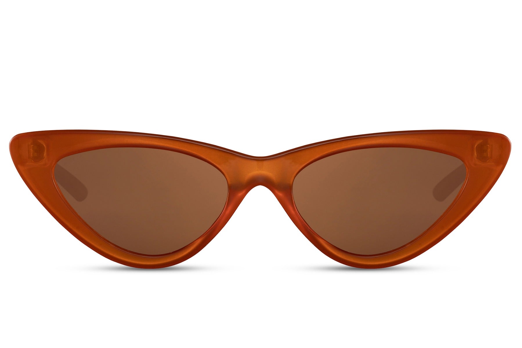 Lunettes Cat Eye teinte marron – Image 2
