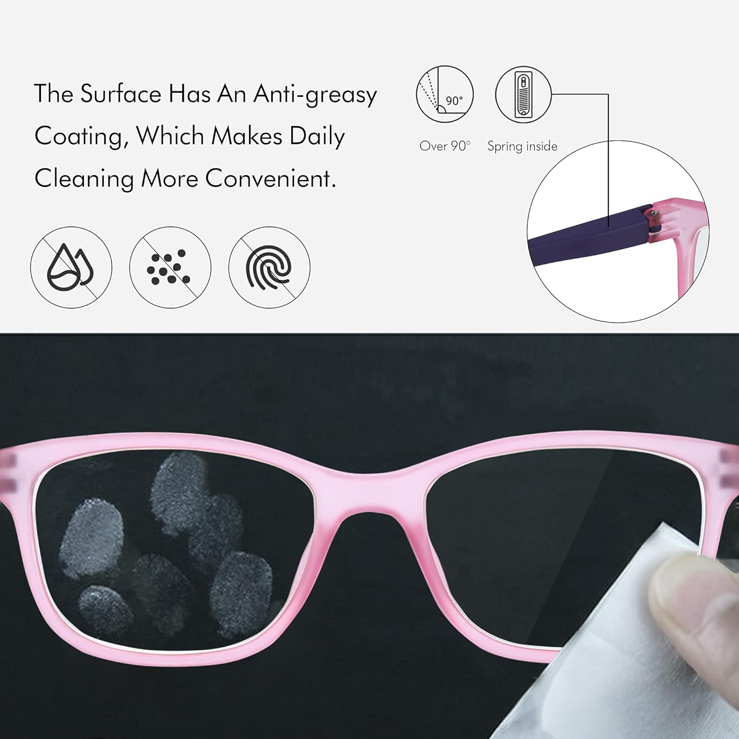 Lunettes anti lumière bleue ZENOTTIC classiques ultra-légères avec protection pour enfants – Image 5
