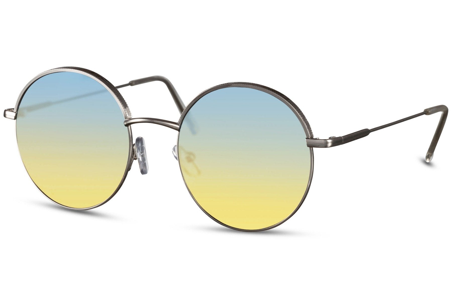 Lunettes de soleil rétro pas cher|Lunettes vintage claires bleues et jaunes