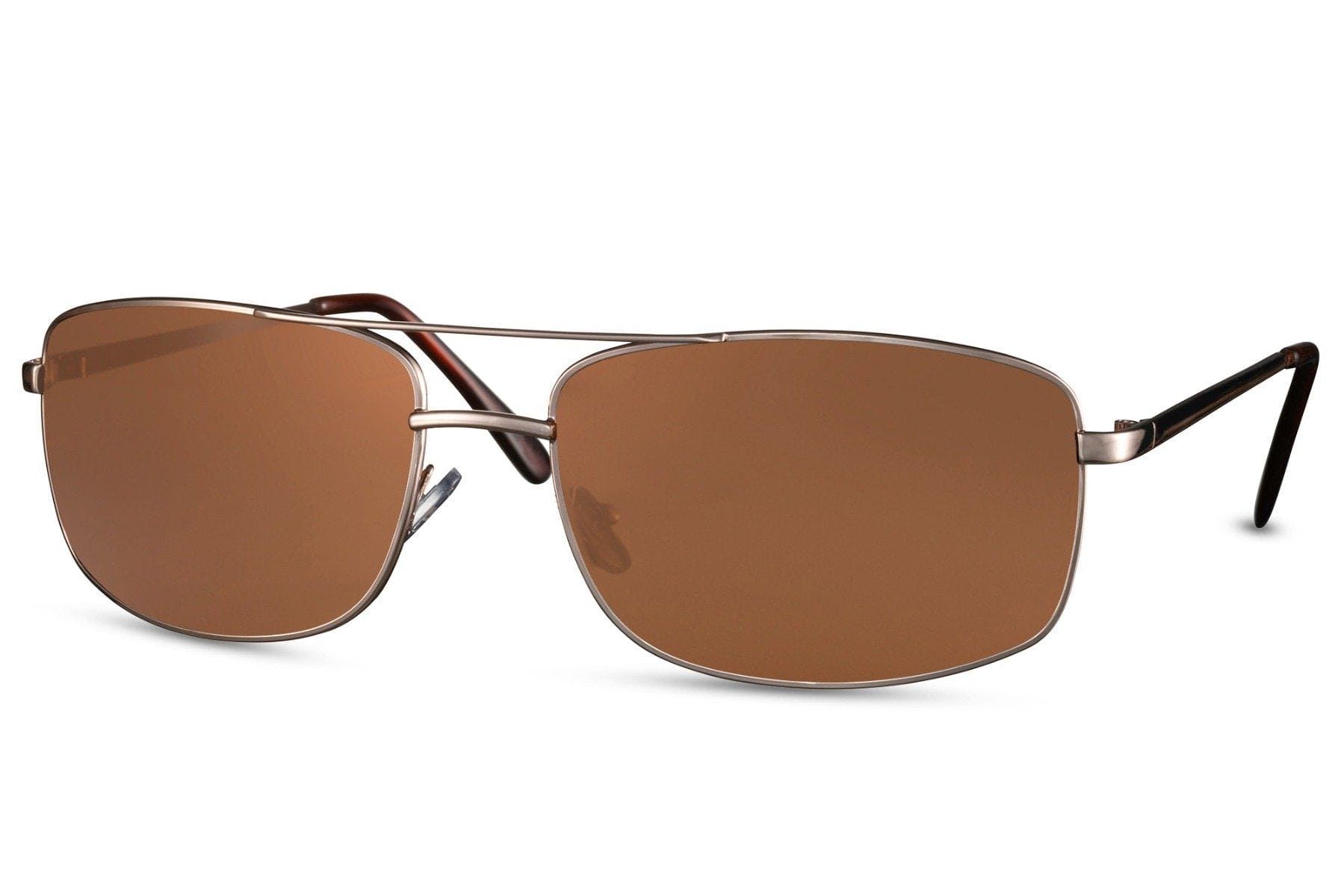 Lunettes de soleil rétro pas cher style Police en teinte marron